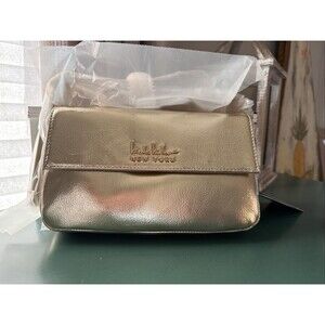 NEW Nicole Miller Gold  vegan leather handbag NWT $60
